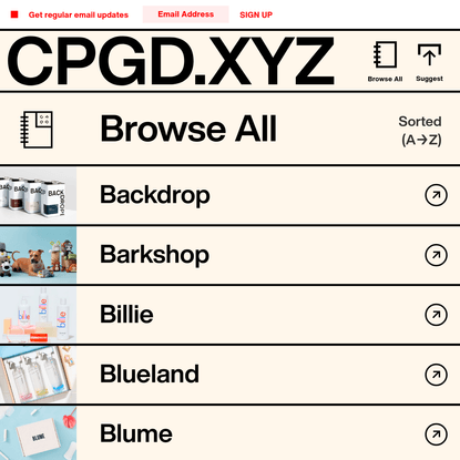CPGD.XYZ - The Consumer Packaged Goods Directory