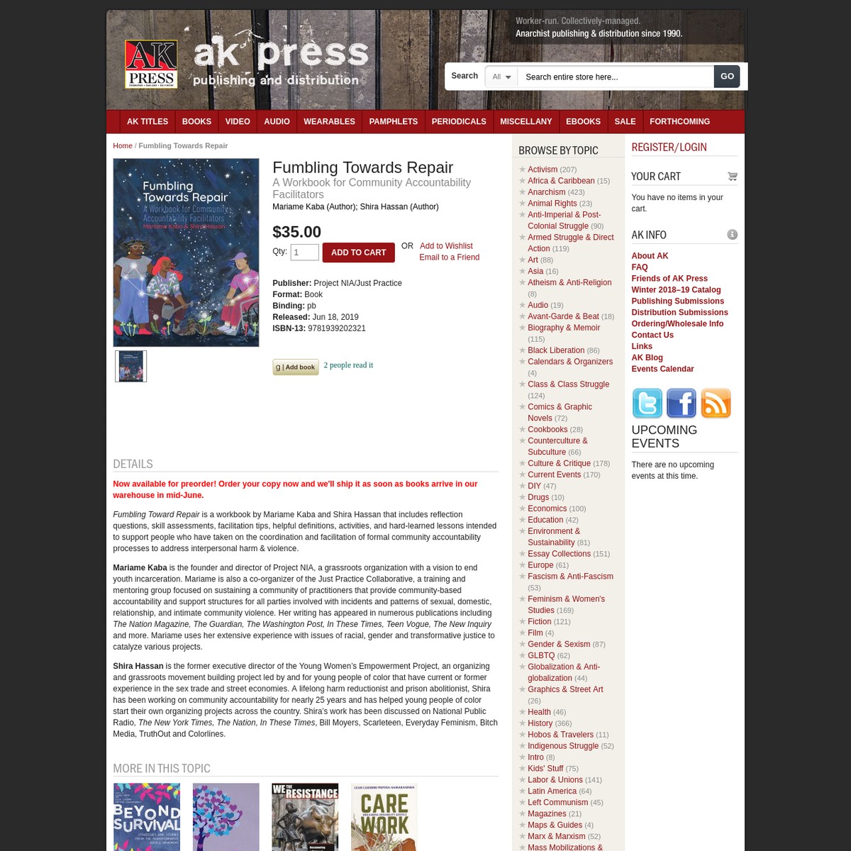Fumbling Towards Repair | AK Press — Are.na