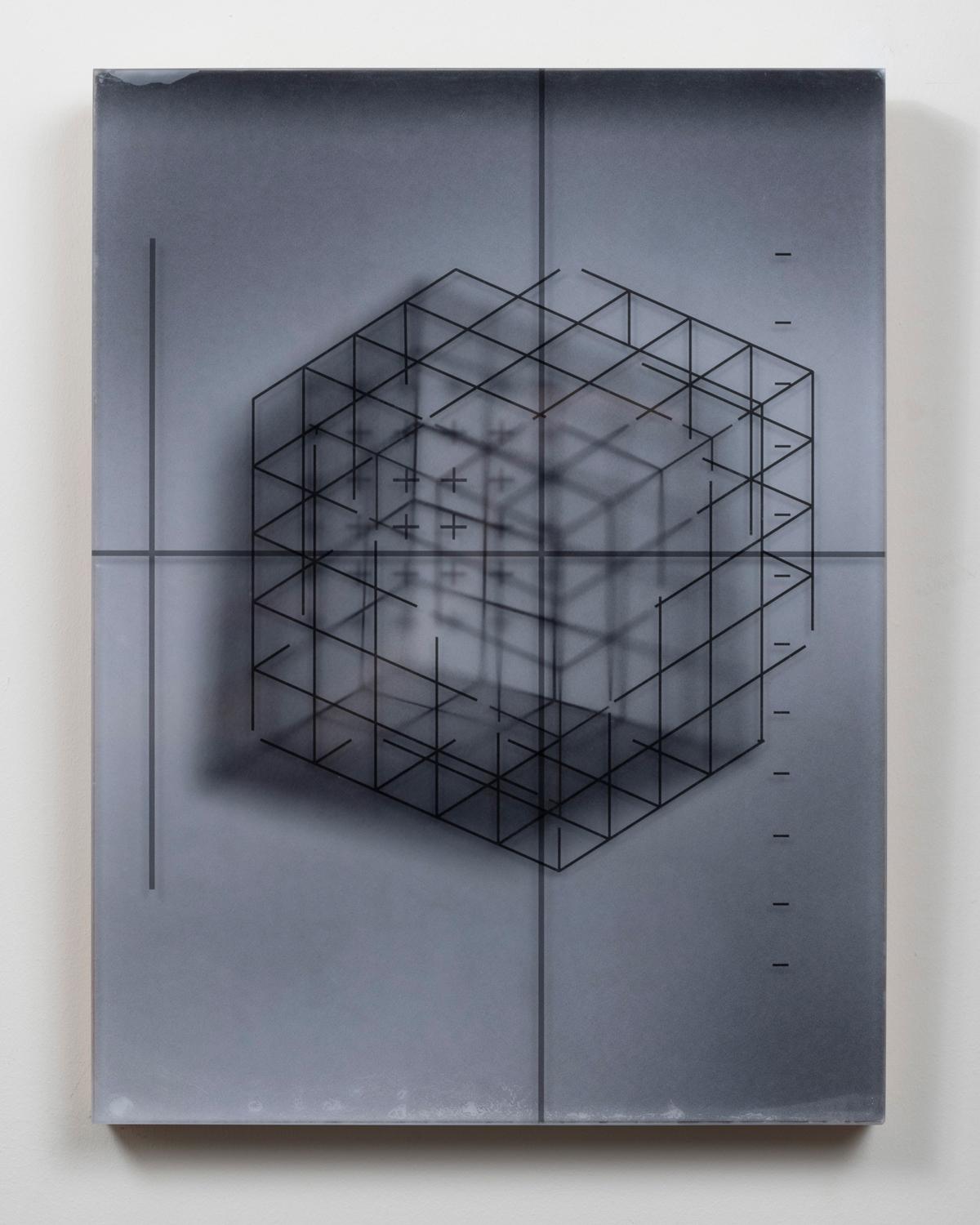 preview of Akihiko Miyoshi, Inversion, 2019. Resin and ink on board.