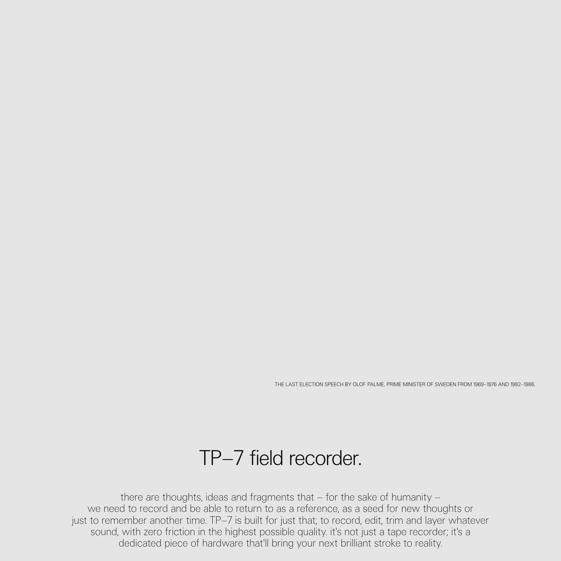 preview of TP–7 - teenage engineering