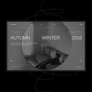 Aurora uikit. The knits . . . #digital #webdesign #website #graphicdesign #type #typography #creative #cleanwebsite #concept...