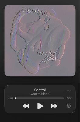 Fluid iridescent artwork that feels like a rendered object caught between interface and hallucination.
