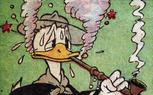 Donald Duck comics panel