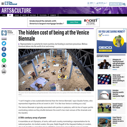 The hidden cost of being at the Venice Biennale