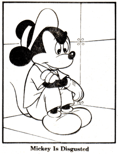 Mickey Mouse is Disgusted