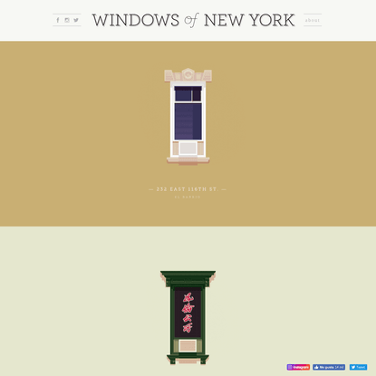 Windows of New York | A weekly illustrated atlas