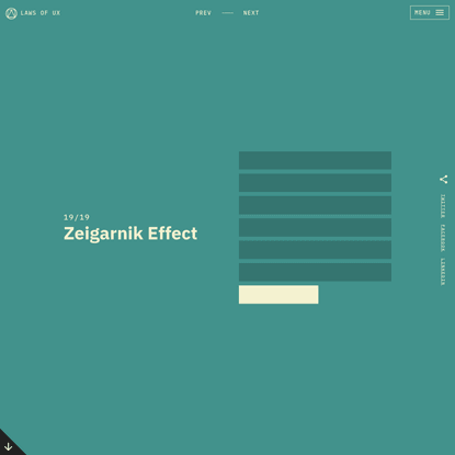 Zeigarnik Effect | Laws of UX