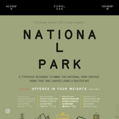 National Park Typeface