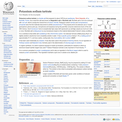Potassium sodium tartrate - Wikipedia, the free encyclopedia