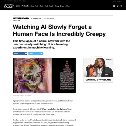 Watching AI Slowly Forget a Human Face Is Incredibly Creepy