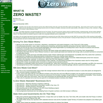 What is Zero Waste?