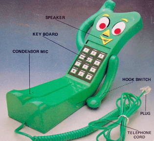Novelty Gumby phone