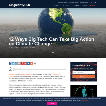 12 Ways Big Tech Can Take Big Action on Climate Change