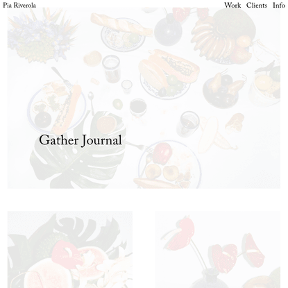 Gather Journal - Pia Riverola