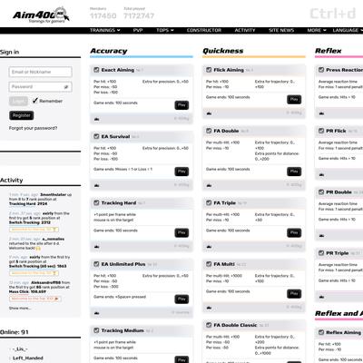 Aim400kg - Trainings for gamers