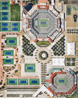 “The Indian Wells Tennis Garden is a 29-court complex located on 88 acres (360,000 sq. m) near Palm Springs, California. Its 16,000-capacity “Stadium 1” is the second largest outdoor tennis stadium in the world. Every year, the complex hosts the Indian Wells Masters, also known as the BNP Paribas Open — the best-attended tennis tournament outside of the four Grand Slam tournaments.”