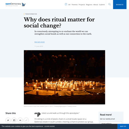 Why does ritual matter for social change?