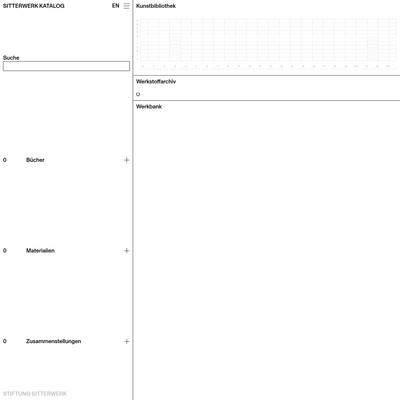 Sitterwerk Katalog