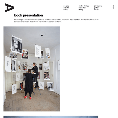 book presentation - Studio Aandacht