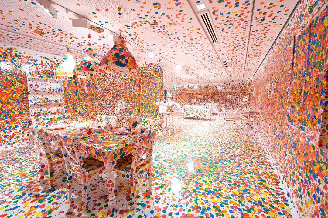 Yayoi Kusama, The Obliteration Room, 2002-present, installed 2017. — Are.na