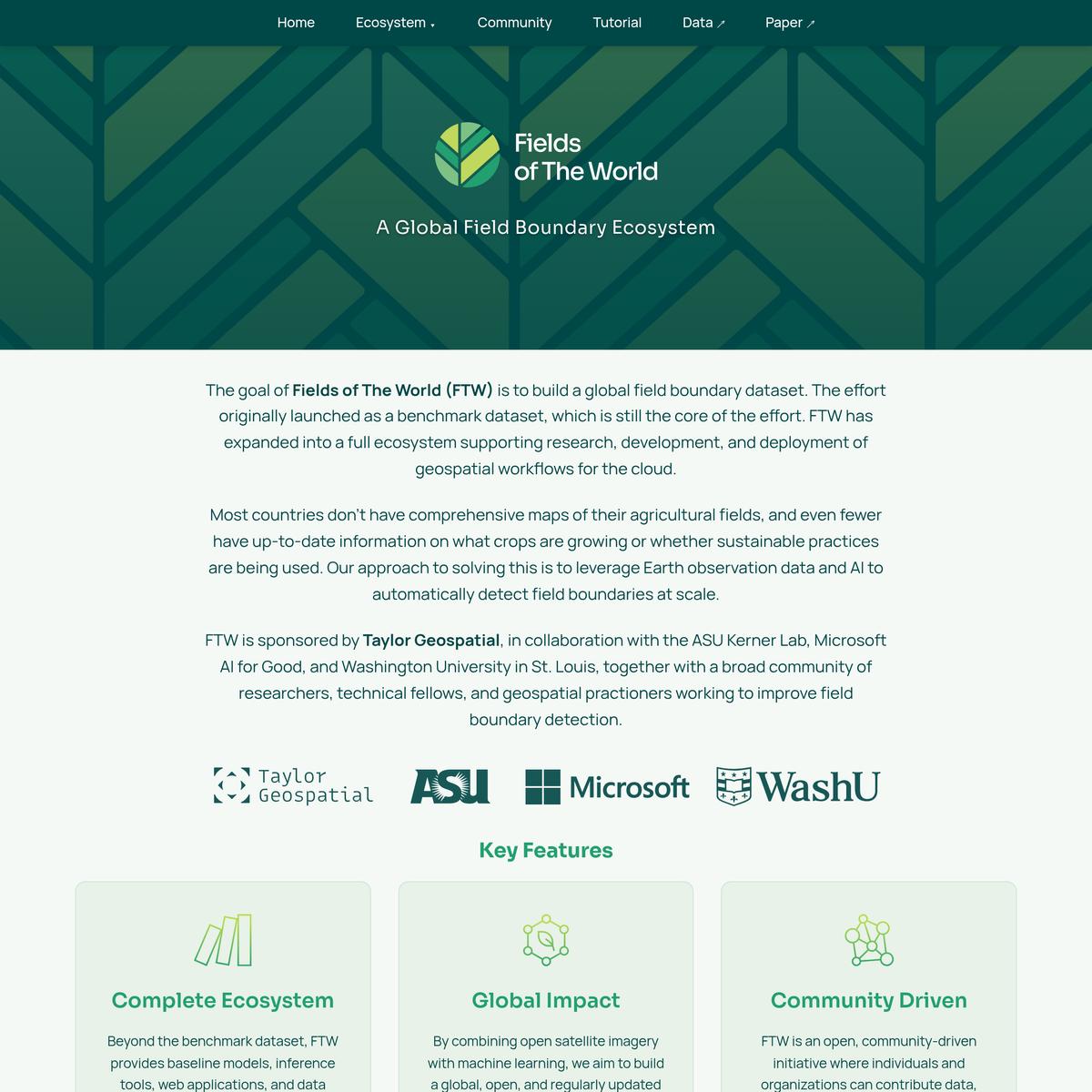Fields of The World: A Global Field Boundary Ecosystem