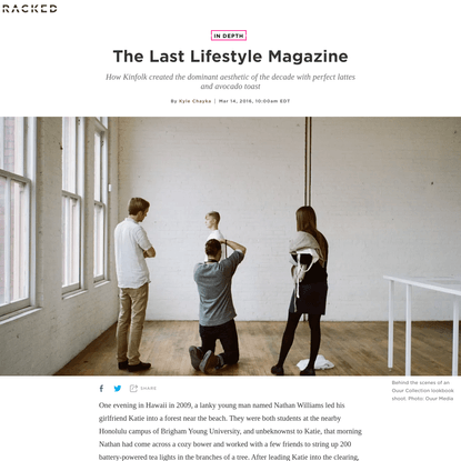 Is Kinfolk the Last Lifestyle Magazine?