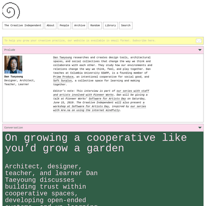 On growing a cooperative like you'd grow a garden