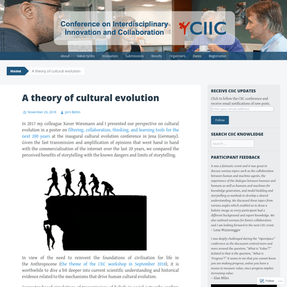 A theory of cultural evolution