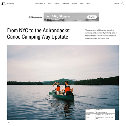 From NYC to the Adirondacks: Canoe Camping Way Upstate