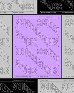 Identity for Screen Spaces, a geography of moving image in NYC. An exhibition and lecture series in Lower Manhattan. Initiat...
