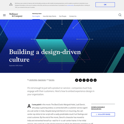 Building a design-driven culture