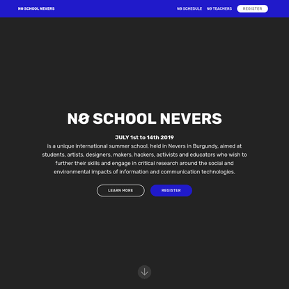 NØ SCHOOL NEVERS. ART + TECH + SCHOOL FRANCE