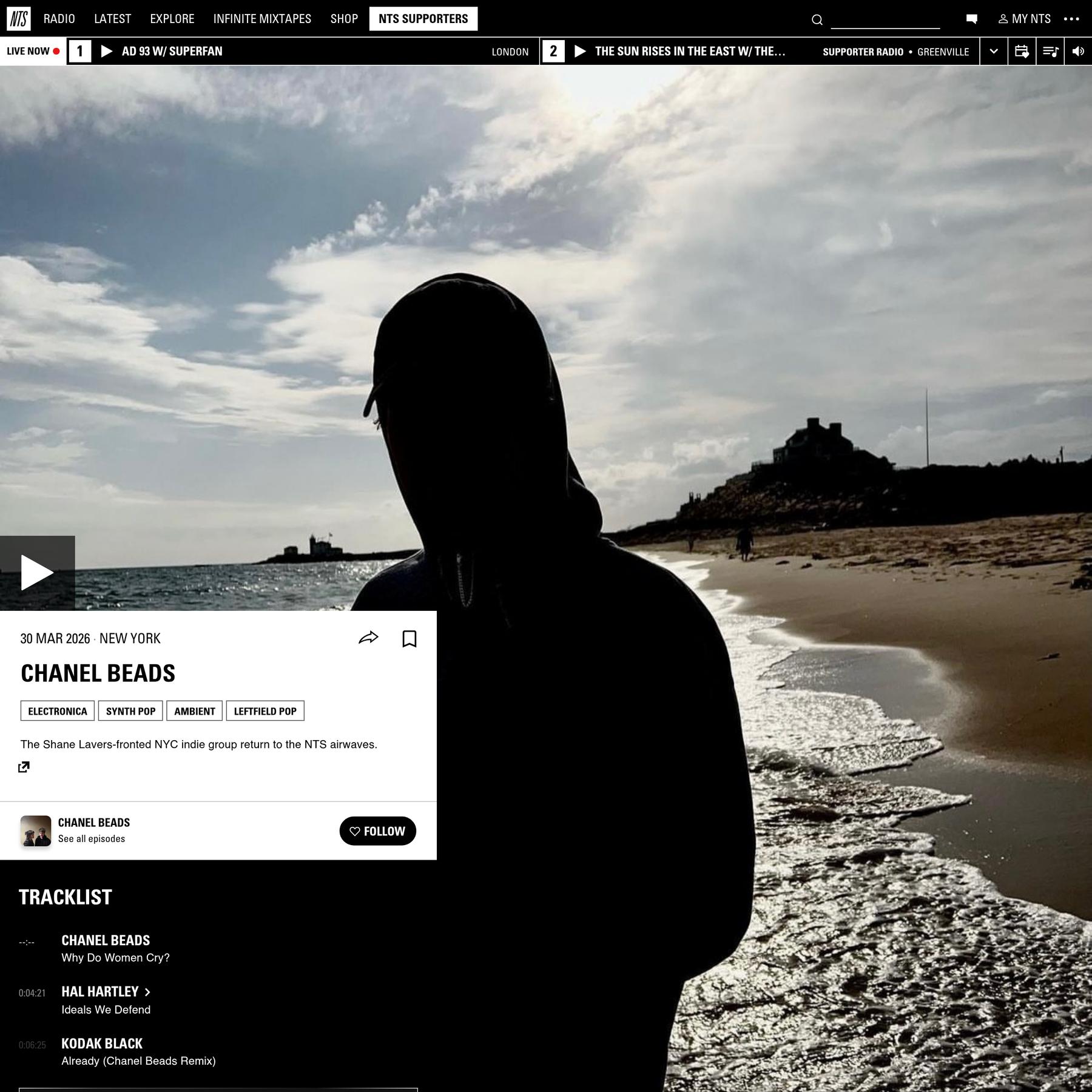 Chanel Beads 30th March 2026 | Listen on NTS