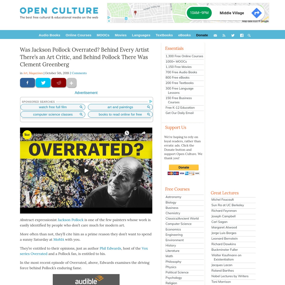 Was Jackson Pollock Overrated? Behind Every Artist There�s