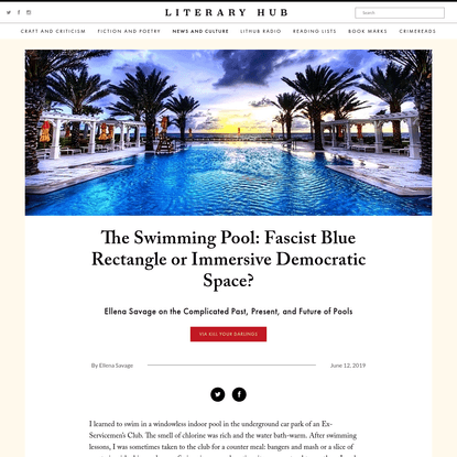 The Swimming Pool: Fascist Blue Rectangle or Immersive Democratic Space?