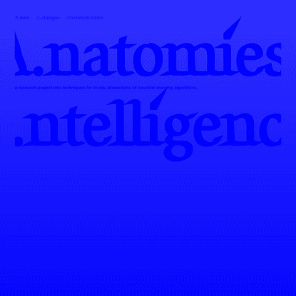 Anatomies of Intelligence
