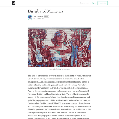 Distributed Memetics - Allen Farrington - Medium