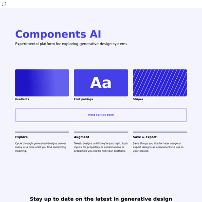 Components AI - A new way to explore generative design systems