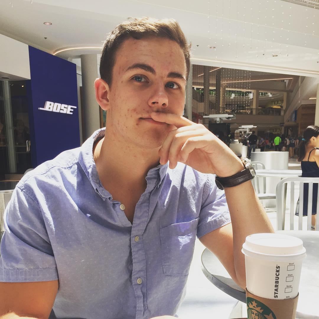 I love him even tho he ordered a hot chocolate