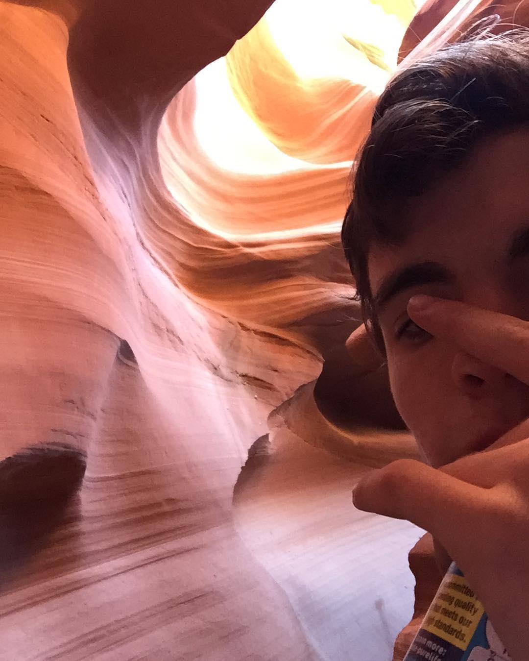 dad + a canyon + water