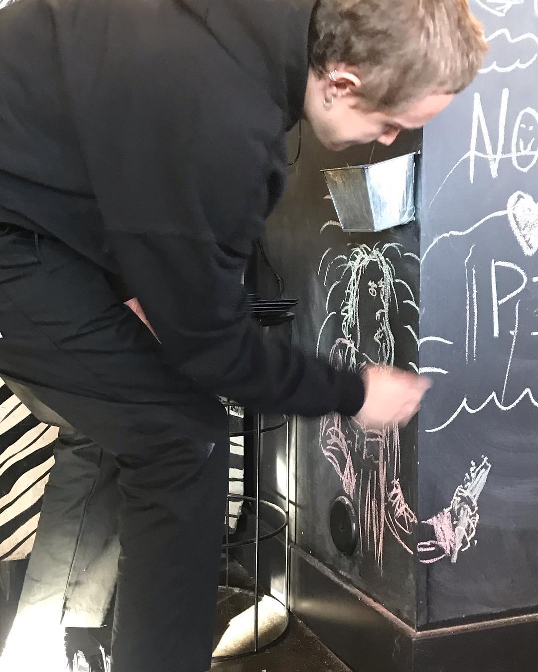 Kenny drew me at Pita Jungle