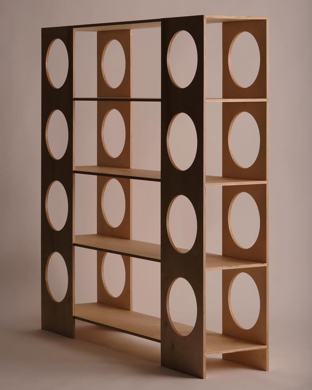 Wide Portal Bookshelf 55” x 55” x 12” Designed, built and photographed this bookshelf as a part of an ongoing collectio…