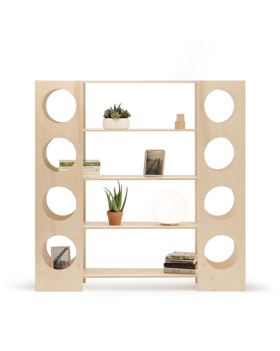Wide Portal Bookshelf 55” x 55” x 12” Designed, built and photographed this bookshelf as a part of an ongoing collectio…