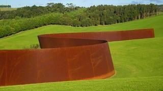 Oval Buckle Belt I designed for @ezraarthur reminded me of Richard Serra’s Te Tuhirangi Contour (1999-2001)