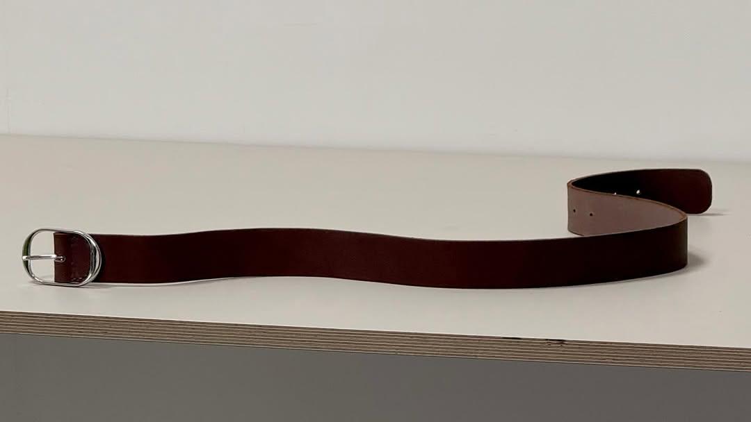 Oval Buckle Belt I designed for @ezraarthur reminded me of Richard Serra’s Te Tuhirangi Contour (1999-2001)