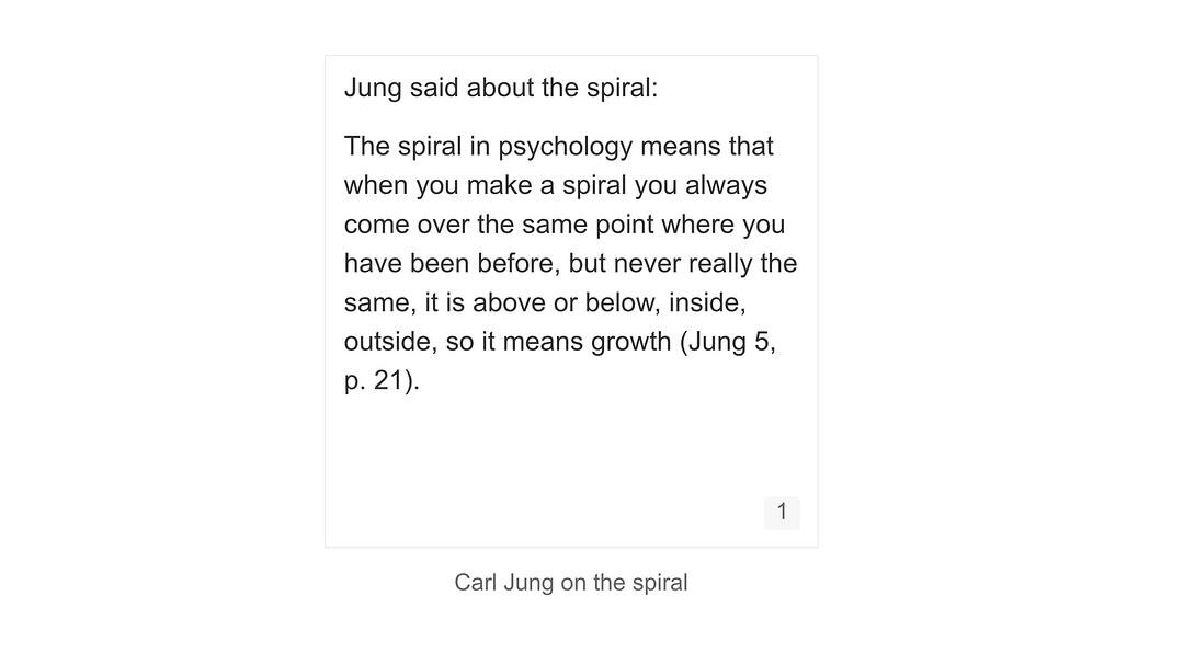 “The path isn’t a straight line; it’s a spiral. You continually come back to things you thought you understood and see …