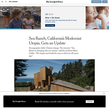 Sea Ranch, California's Modernist Utopia, Gets an Update