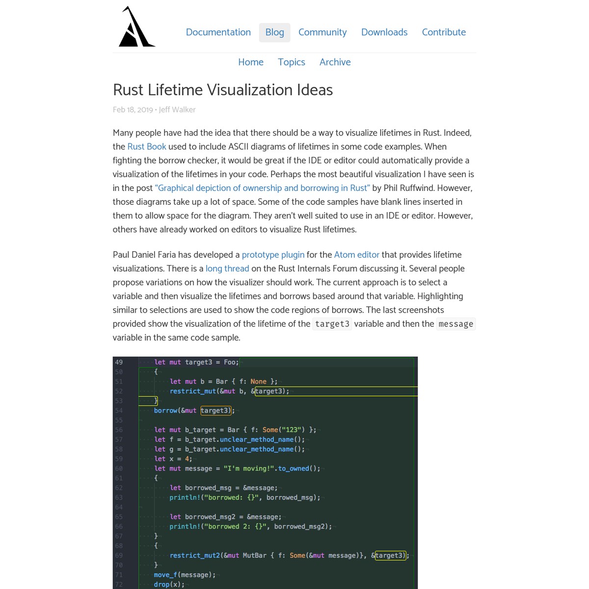 Rust Lifetime Visualization Ideas — Are.na