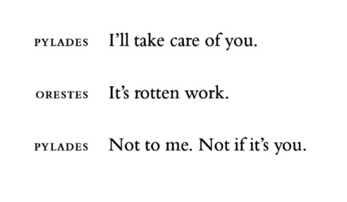 Euripides, from “Orestes”, An Oresteia (trans. Anne Carson)