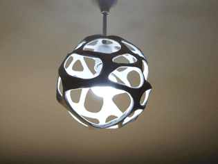 DIY Cellular Organic Lampshade Without a 3D Printer